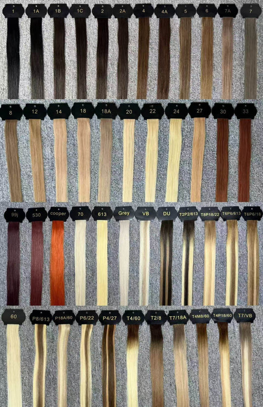 New color range for human hair extensions by Mark James.