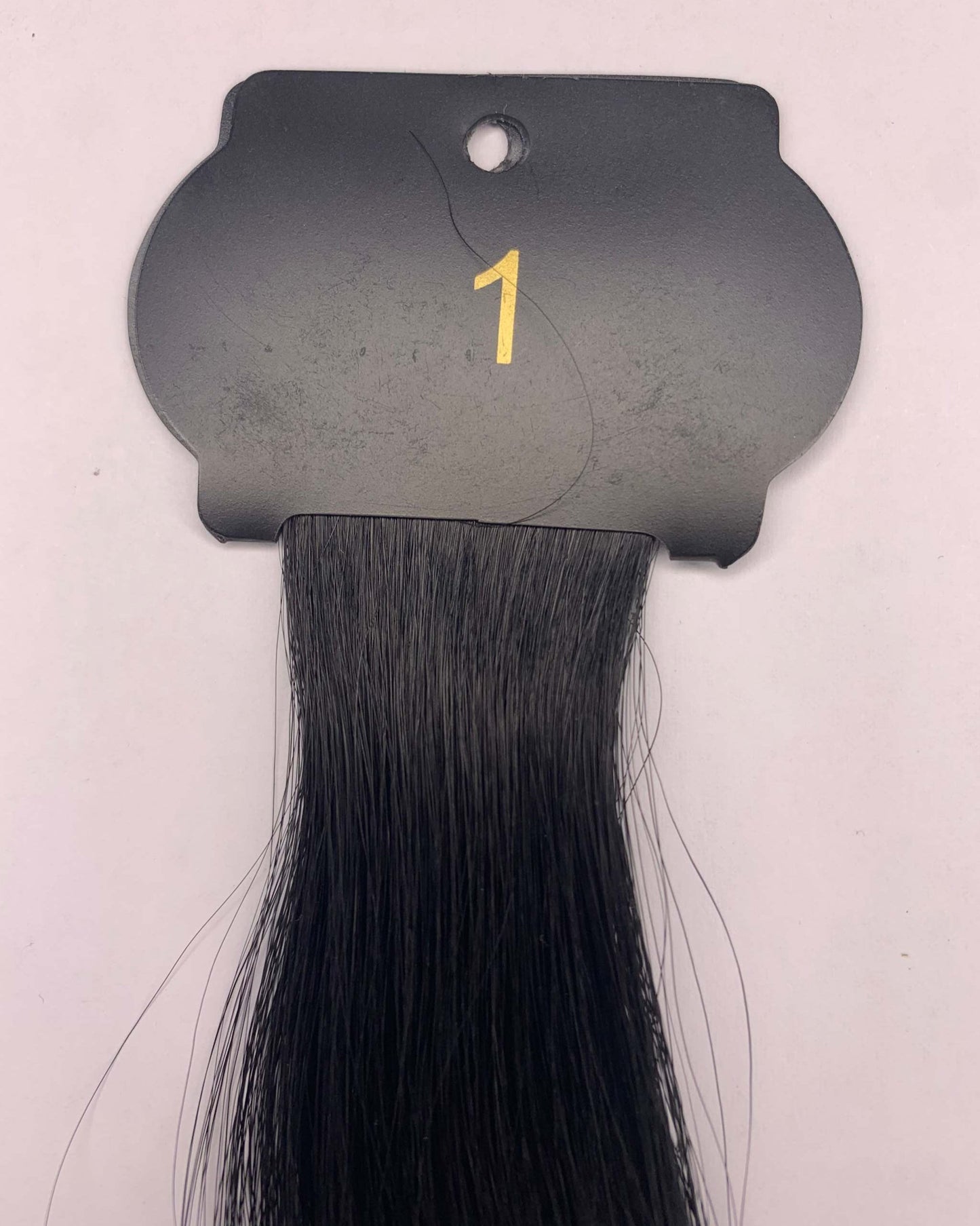 26-inch 6D hair extensions sample showcasing length and texture.