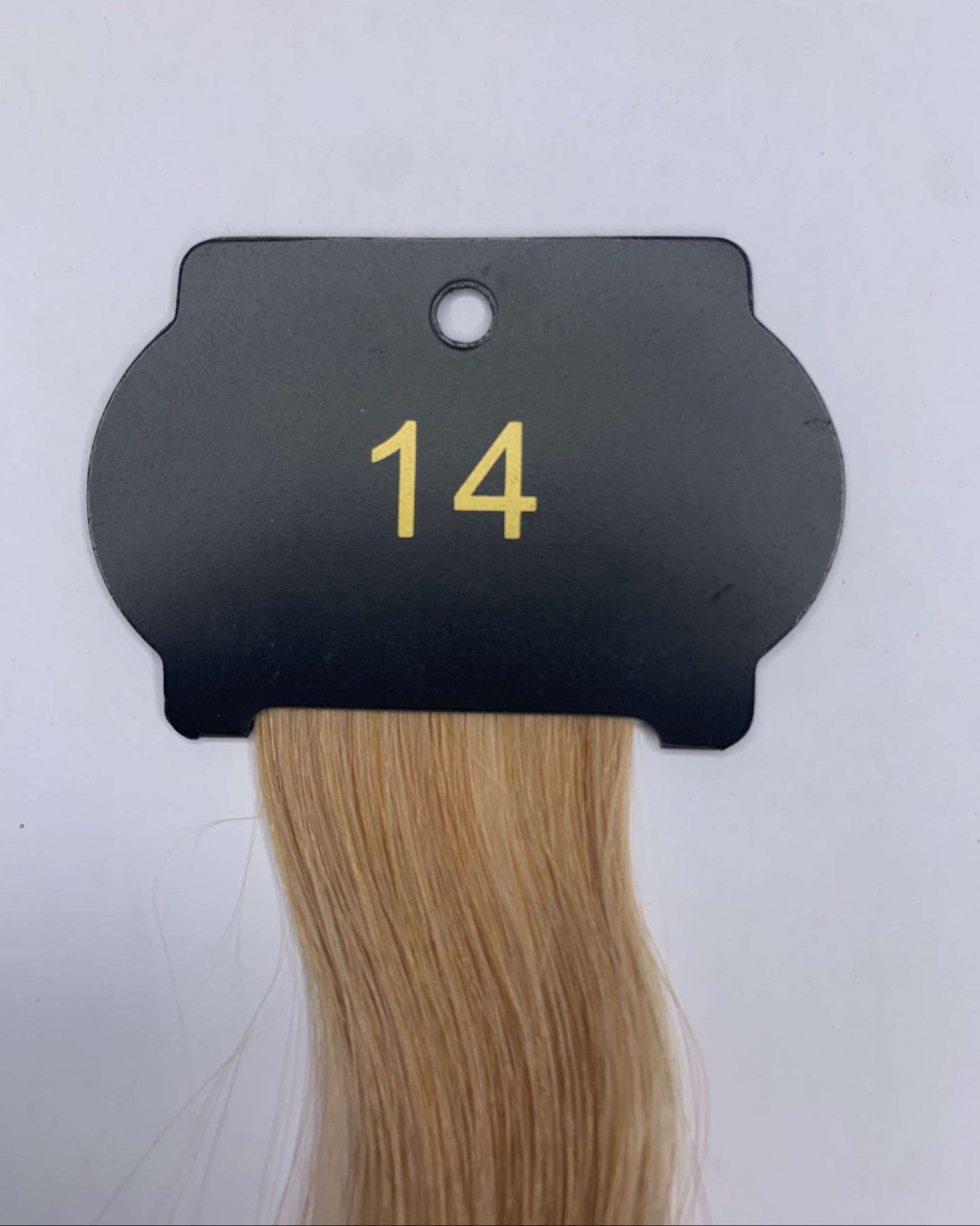 6D Hair Extensions, 26 Inch Length, Shade 14, Displayed Sample.