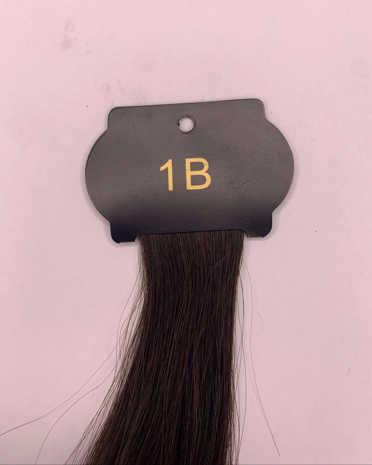 26-inch 6D hair extensions for length and volume, color 1B.
