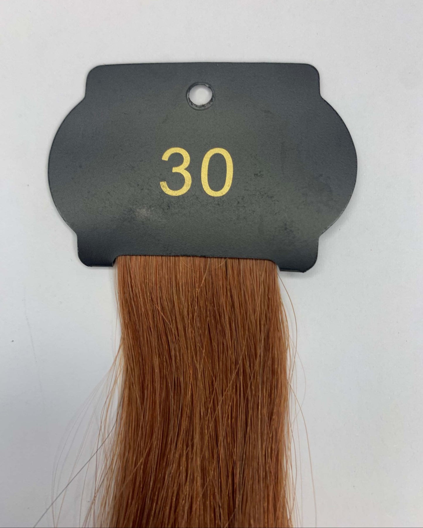 26-inch 6D hair extensions sample in color 30 for seamless volume and length.